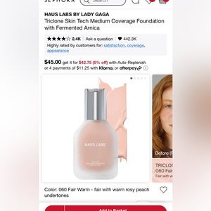 Brand NWT haus labs by Lady Gaga  foundation